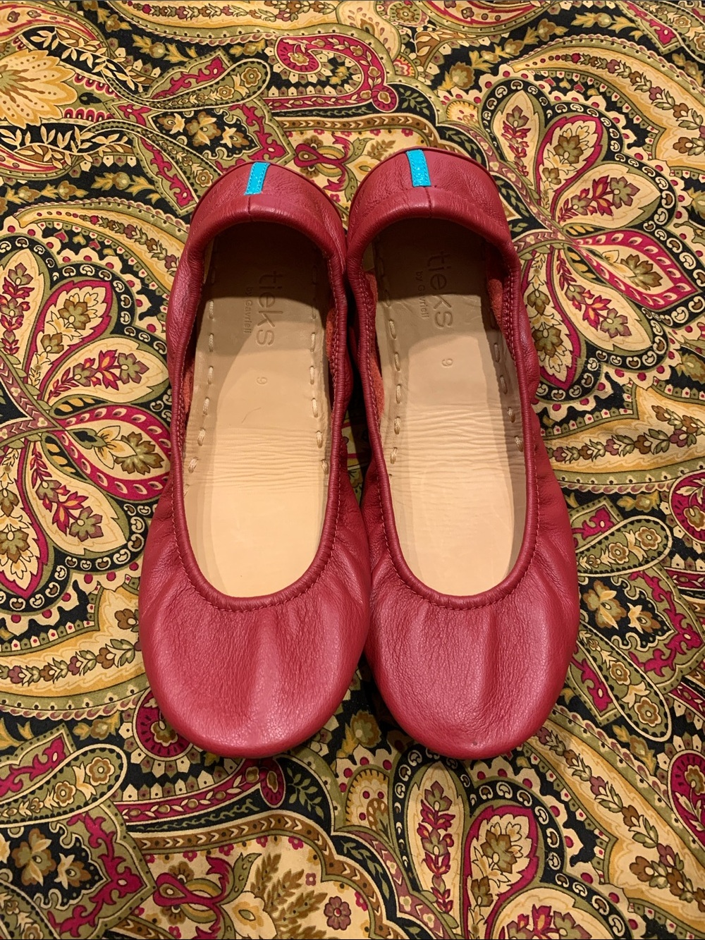 Tieks Red Ballet Shoes Size 9